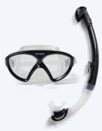 Watery Combo snorkelset för junior (8-15) - Ohio - Svart - Snorkelset vuxna (+16 år)