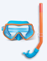 Watery Combo snorkelset för barn (4-10) - Pulina - Orange/blå - Snorkelset barn (4-16 år)
