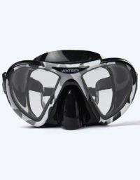 Watery cyklop för vuxna (från 12 år) - Rudder Camo - Svart - Cyklop vuxen (+16 år)