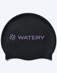 Watery badmössa - Signature Metallic - Svart/lila - Simmössa