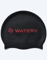 Watery badmössa - Signature Metallic - Svart/röd - Simmössa