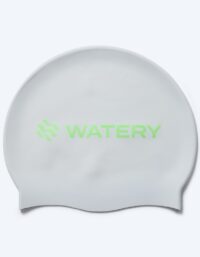 Watery badmössa - Signature Metallic - Vit/grön - Simmössa