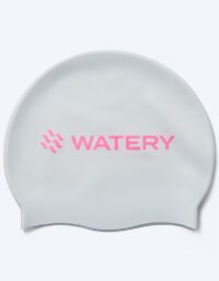 Watery badmössa - Signature Metallic - Vit/rosa - Simmössa