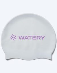Watery badmössa - Signature Metallic - Vit/lila - Simmössa