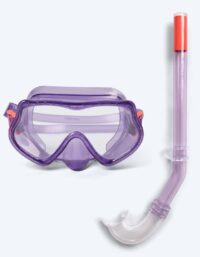 Watery Combo snorkelset för barn (4-10) - Winslet - Lila - Snorkelset barn (4-16 år)
