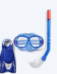 Watery snorkelset för barn (4-10) - Wyre/Bimasha - Mörkblå/mörkblå - Snorkelset barn (4-16 år)