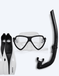 Watery snorkelset för vuxna (från 15 år) - Itzel/Breeve - Svart - Snorkelset vuxna (+16 år)