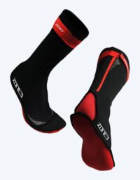 ZONE3 neoprenstrumpor för öppet vatten - Neopren 2023 (2 mm) - Svart/röd