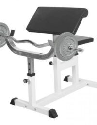 Gorilla Sports Bicepscurlbänk Z Stång Viktskivor Totalt 40kg