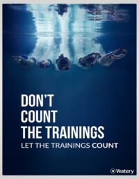 Watery simning poster - Let The Trainings Count