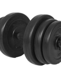 Gorilla Sports Hantel BLACK Cement 1x20kg
