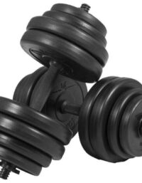 Gorilla Sports Hantlar BLACK Cement - 2x15 kg