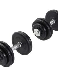 Gorilla Sports Hantlar GUMMI Gjutjärn - 2x15kg