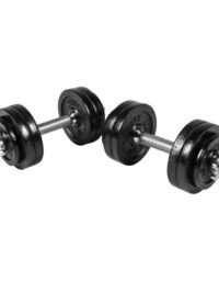 Gorilla Sports Hantlar IRON Black Gjutjärn - 2x15kg