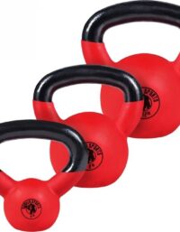 Gorilla Sports Kettlebellpaket Vinyl - 4kg 8kg 12kg, Paket Kettlebell