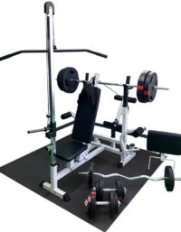 Gorilla Sports Multigym TRIGRIP 100kg - Viktpaket, lats, Multigym