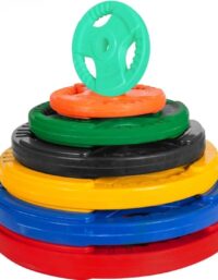 Gorilla Sports Trigrip 31 mm, Viktskivor gummerade