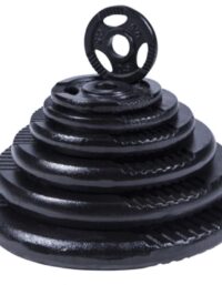 Gorilla Sports TRIGRIP Black, Viktskivor järn