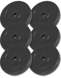 Gorilla Sports Viktskivor BASIC Cement - 6x5kg, Viktpaket plast