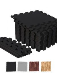Gorilla Sports Gymgolv Träningsgolv Gymmatta 30x30cm Set 18 - Svart