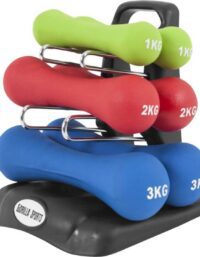 Gorilla Sports Hantelset 2x1kg 2x2kg 2x3kg