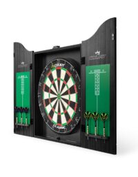 Gymstick Court Classic Dartboard Cabinet Set (Black)