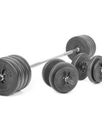Gymstick Vinyl Barbell & Dumbbell Set 60 kg, Komplett viktset