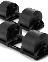Hammer Sport Smartlock dumbbell set 64 kg, 2x32 kg (Par), Justerbara hantlar
