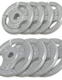 Gorilla Sports Viktskivor TRIGRIP Gjutjärn 4x5kg 4x2,5kg