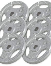 Gorilla Sports Viktskivor TRIGRIP Gjutjärn 6x5kg