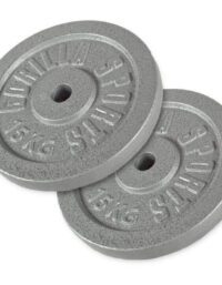 Gorilla Sports Viktskivor IRON Silver 2x15kg