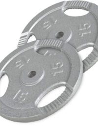 Gorilla Sports Viktskivor TRIGRIP Gjutjärn 2x15kg