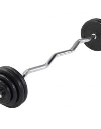 Gorilla Sports Curlstång GUMMI 35kg
