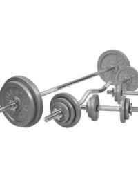 Gorilla Sports Skivstång Curlstång Hantlar IRON 108kg
