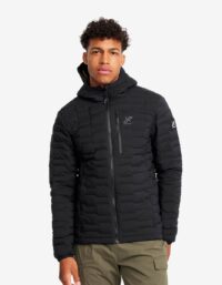 Revolution Race Flex Stretch Hooded Down Jacket Herr Black, Storlek:S