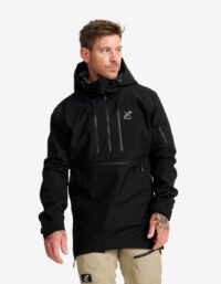 Revolution Race Outdoor Anorak Herr Black, Storlek:L