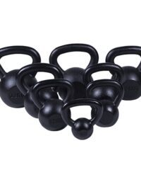 Gorilla Sports Kettlebell Massive BLACK 4-32kg - 32kg