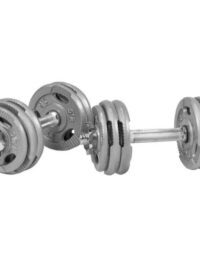 Gorilla Sports Hantlar TRIGRIP Silver 2x15kg