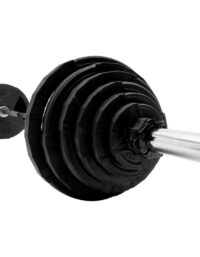 Master Fitness Nero Paket 127,5 kg, Skivstångsset gummerade