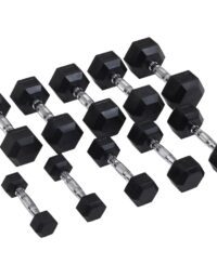 Master x Kraftmark Gummi/Krom, Hexhantel