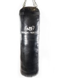 Nordic Fighter Heavy Bag, Fylld, Äkta Läder, Boxningssäck