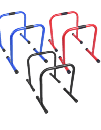 Gorilla Sports Parallette Push Up Bars Svart Blå Röd - Svart