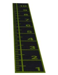 Gymkompaniet Konstgräs med numrering - 1x10m Svart (Med Grön Inramning)