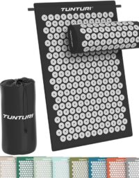 Tunturi Fitness Acupressure Mat And Pillow, Black, Spikmatta
