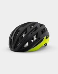 Giro Helios Spherical MIPS Matte Black/Highlight Yellow, Cykelhjälm
