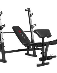Gymstick Weight Bench Pro WB8.0, Träningsbänk med skivstångsställning