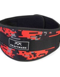 Kraftmark Träningsbälte Röd/Grå Camo, Träningsbälte