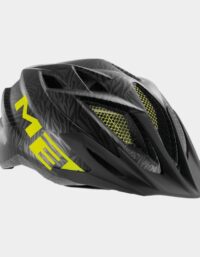 Met Crackerjack Black Texture Green/Matt, Cykelhjälm