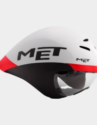 Met Drone White Black Red Matt, Cykelhjälm