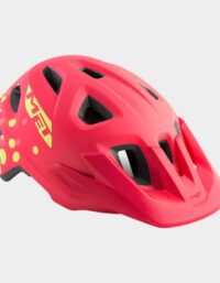 Met Eldar Coral Pink Polka Dots/Matt, Cykelhjälm